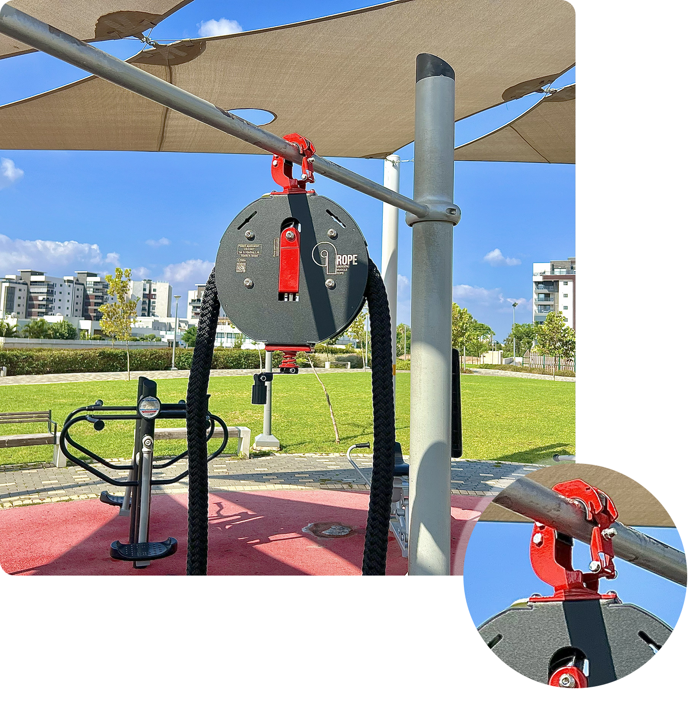 Quir Rope Q-Rope מתקן מהפכני לחיזוק שרירי הגוף בכל הרמות - Qrope